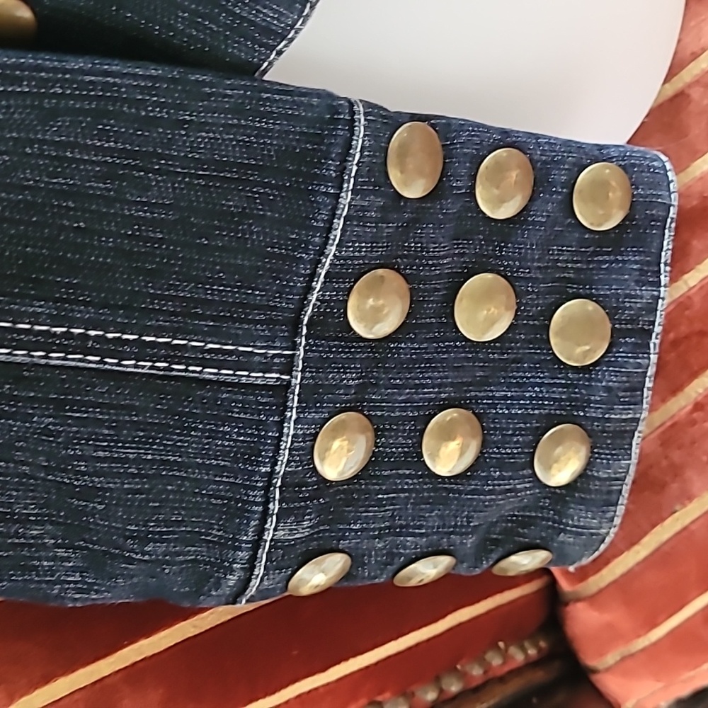 Vintage Denim Studded Jacket - Picture 4 of 16